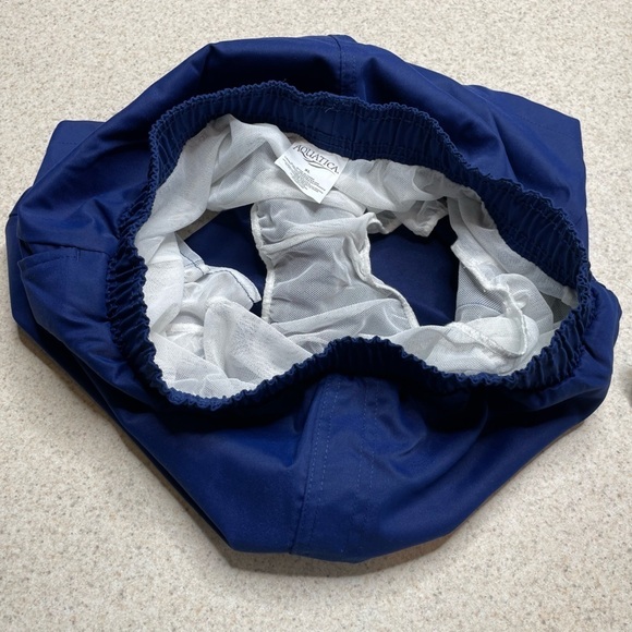 NWT Aquatica Blue Youth Swim Trunks Elastic Waist Pockets Youth XL - Picture 3 of 10